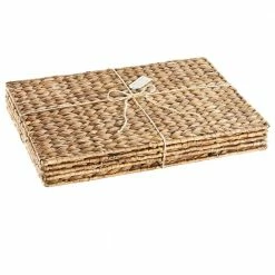 Garden Terrace Rectangle Placematts s/4, 19.5x13.5, Water Hyacinth by Artland