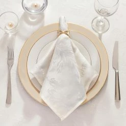 60 in. W x 84 in. L Oval Ivory Elegant Woven Leaves Jacquard Damask Tablecloth by Elrene 7 60 in. W x 84 in. L Oval Ivory Elegant Woven Leaves Jacquard Damask Tablecloth by Elrene -Table Linens Shop beige cream elrene tablecloths 100514ftcxo060x084ivr 4f 1000