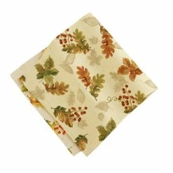 Swaying Leaves Allover Print Fall Tablecloth by Elrene -Table Linens Shop beige cream elrene tablecloths 21618ivr 1f 1000