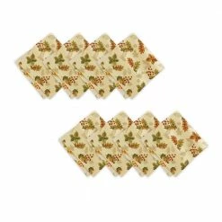 Swaying Leaves Allover Print Fall Tablecloth by Elrene -Table Linens Shop beige cream elrene tablecloths 21618ivr 4f 1000