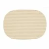 Fishnet 17 in. x 12 in. Ivory PVC Covered Jute Oval Placemat (Set of 6) by Kraftware -Table Linens Shop beige cream kraftware placemats 11346 64 1000