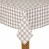 Buffalo Check 70 in. Round Sand 100% Cotton Table Cloth for Any Table by Lintex 1 Buffalo Check 70 in. Round Sand 100% Cotton Table Cloth for Any Table by Lintex -Table Linens Shop beige cream lintex tablecloths 369124 64 1000