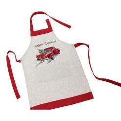 Merry Christmas Truck 30 in. x 26 in. Beige/Cream Embroidered Adults Apron by Manor Luxe 7 Merry Christmas Truck 30 in. x 26 in. Beige/Cream Embroidered Adults Apron by Manor Luxe -Table Linens Shop beige cream manor luxe aprons xd198123026a 31 1000