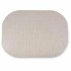 Easy Care Shell/Oval 17 in. x 12 in. Opal Vinyl Placemats (Set of 6) by DASCO