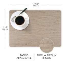 Easy Care Burlap/Rectangle 17 in. x 12 in. Camel Vinyl Placemats (Set of 6) by DASCO 12 Easy Care Burlap/Rectangle 17 in. x 12 in. Camel Vinyl Placemats (Set of 6) by DASCO -Table Linens Shop beige cream placemats hd22 013 4f 1000