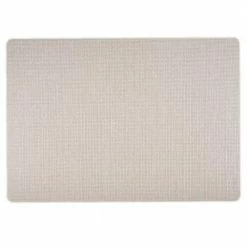 Easy Care Shell/Rectangle 17 in. x 12 in. Opal Vinyl Placemats (Set of 6) by DASCO