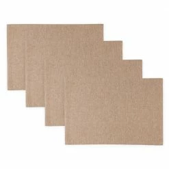 Somers 13 in. W x 17.5 in. L Natural Beige Polyester Placemat (Set of 4) by TOWN & COUNTRY LIVING