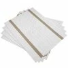 18 in. x 12 in. Beige Vinyl Weave Placemats (Set of 4) by Hillstry -Table Linens Shop beige cream placemats wf cdms4 1 64 1000