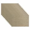 19 in. x 13 in. Grass Cloth Camel Reversible PVC and Polyester Woven Indoor Outdoor Placemats (Set of 12) by RITZ -Table Linens Shop beige cream ritz placemats 71409 64 1000