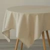 52 in. x 70 in. Rectangle Natural, Beige/Cream Solid Color 100% Pure Linen Washable Tablecloth by DEERLUX 2 52 in. x 70 in. Rectangle Natural, Beige/Cream Solid Color 100% Pure Linen Washable Tablecloth by DEERLUX -Table Linens Shop beige cream tablecloths qi003989 5270 nc 64 1000