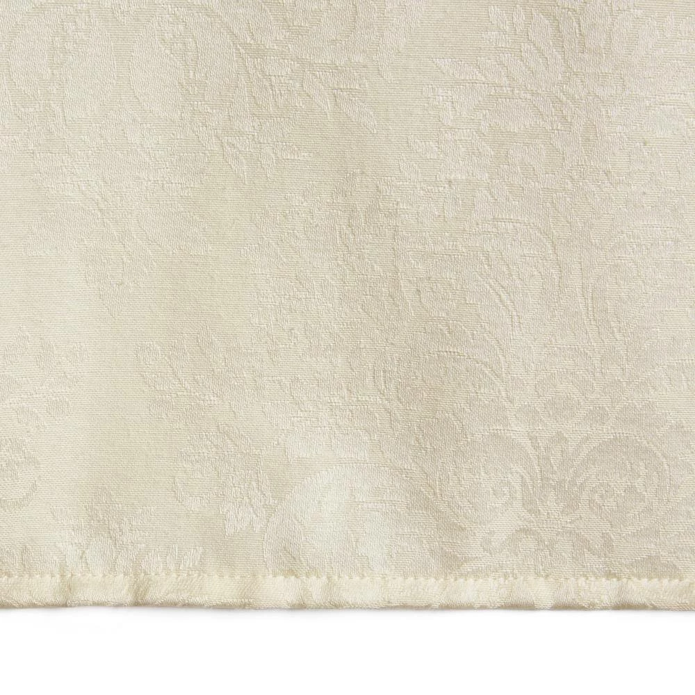 Lexington 160 in. W x 70 in. L Cream Damask Cotton Blend Tablecloth by TOWN & COUNTRY LIVING 8 Lexington 160 in. W x 70 in. L Cream Damask Cotton Blend Tablecloth by TOWN & COUNTRY LIVING - Image 6