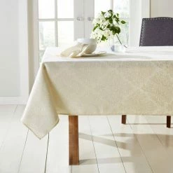 Lexington 160 in. W x 70 in. L Cream Damask Cotton Blend Tablecloth by TOWN & COUNTRY LIVING 10 Lexington 160 in. W x 70 in. L Cream Damask Cotton Blend Tablecloth by TOWN & COUNTRY LIVING -Table Linens Shop beige cream tablecloths tc009785tdecj1 262 40 1000