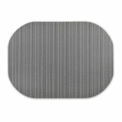 Easy Care Plaza/Oval 17 in. x 12 in. Granite Vinyl Placemats (Set of 6) by DASCO -Table Linens Shop blacks dasco placemats hd22 004 44 1000