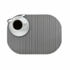 Easy Care Plaza/Oval 17 in. x 12 in. Granite Vinyl Placemats (Set of 6) by DASCO -Table Linens Shop blacks dasco placemats hd22 004 4f 1000