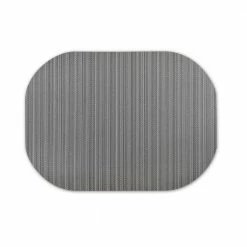 Easy Care Plaza/Oval 17 in. x 12 in. Granite Vinyl Placemats (Set of 6) by DASCO