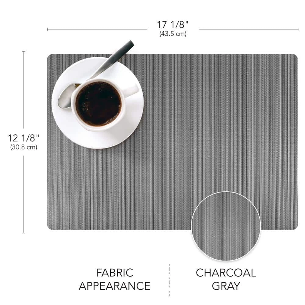 17 in. x 12 in. Easy Care Plaza/Rectangle Granite Vinyl Placemats (Set of 6) by DASCO 5 17 in. x 12 in. Easy Care Plaza/Rectangle Granite Vinyl Placemats (Set of 6) by DASCO - Image 3