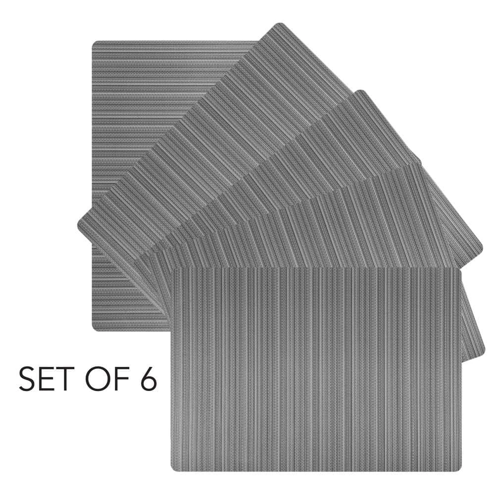 17 in. x 12 in. Easy Care Plaza/Rectangle Granite Vinyl Placemats (Set of 6) by DASCO 4 17 in. x 12 in. Easy Care Plaza/Rectangle Granite Vinyl Placemats (Set of 6) by DASCO - Image 2