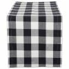 Black Buffalo Check Cotton Table Runner by DII -Table Linens Shop blacks dii table runners camz37773 64 1000