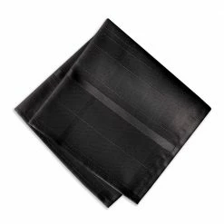 17 in. W x 17 in. L Elegance Plaid Damask Black Fabric Napkins (Set of 4) by Elrene -Table Linens Shop blacks elrene cloth napkins napkin rings 21051blk 4f 1000