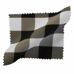 18 in. x 18 in. White and Black Gingham Checkered Napkins (Pack of 10) by LA Linen -Table Linens Shop blacks la linen cloth napkins napkin rings 1818check pk10 blackk24 c3 1000