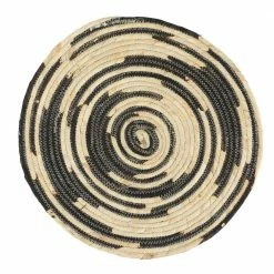 14 in. Black Corn Husk Wicker Placemat (4-Piece) by Unbranded -Table Linens Shop blacks placemats 985118590m 44 1000