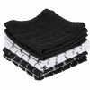 Black Terry Check Cotton Dish Cloth Set of 6 by RITZ 2 Black Terry Check Cotton Dish Cloth Set of 6 by RITZ -Table Linens Shop blacks ritz kitchen towels 92414a 64 1000