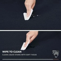 54 in. x102 in. Black Linen Look and Waterproof Tablecloth for Picnic Table by Pro Space -Table Linens Shop blacks tablecloths tbc54102bl 1f 1000