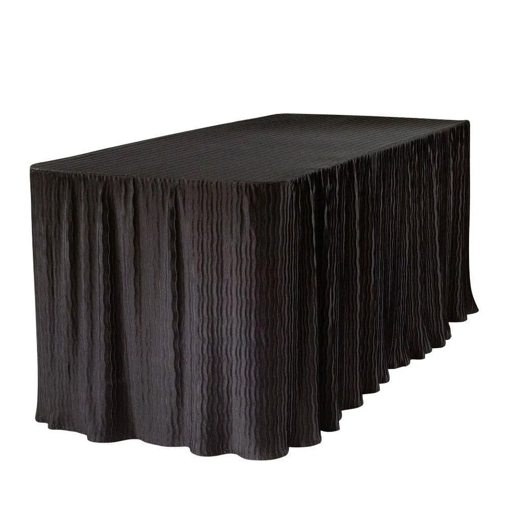 6 ft. Black Table Cloth Made for Folding Tables by The Folding Table Cloth 2 6 ft. Black Table Cloth Made for Folding Tables by The Folding Table Cloth