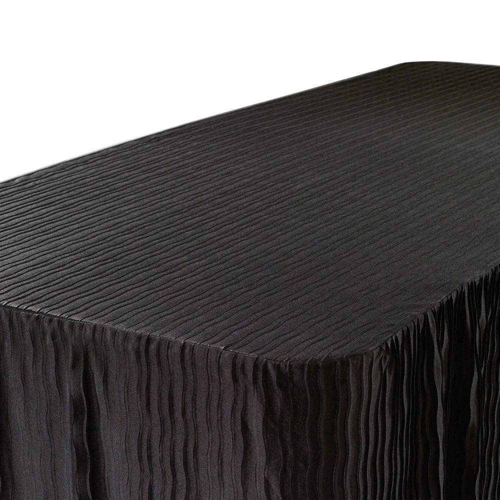 6 ft. Black Table Cloth Made for Folding Tables by The Folding Table Cloth 3 6 ft. Black Table Cloth Made for Folding Tables by The Folding Table Cloth - Image 2