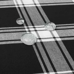 Buffalo Check 120 in. W x 60 in. L Black and White Checkered Cotton Blend Tablecloth by TOWN & COUNTRY LIVING -Table Linens Shop blacks town country living tablecloths tc012692tdecc1 002 1f 1000