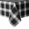 Buffalo Check 120 in. W x 60 in. L Black and White Checkered Cotton Blend Tablecloth by TOWN & COUNTRY LIVING