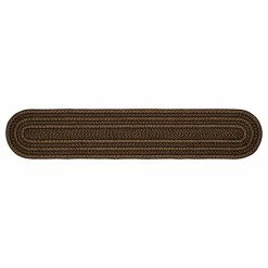 Black & Tan 13 in. W x 72 in. L Oval JuteTable Runner by VHC Brands