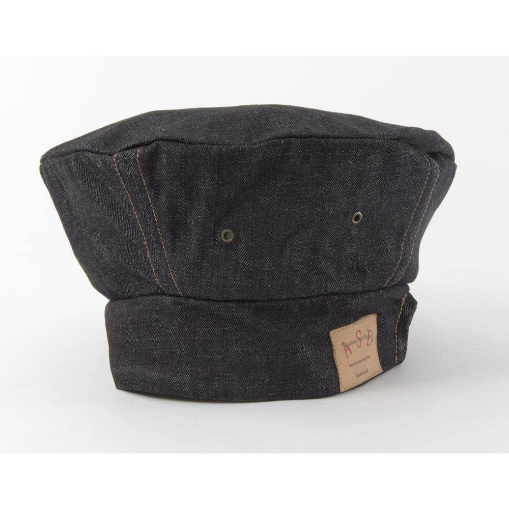 Adjustable Vintage Draper Denim Chef's Toque, Blue by ASD Living 3 Adjustable Vintage Draper Denim Chef's Toque, Blue by ASD Living