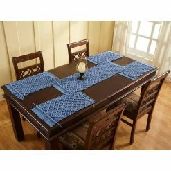13 in. x 36 in. Blue Solid Runner by Better Trends
