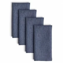 Somers 20 in. W 20 in. H Navy Blue Solid Polyester Napkins (Set of 4) by Town & Country Living