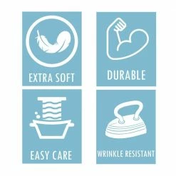 Olivia 19 in. x 13 in. Blue Quilted Microfiber Placemat (Set of 6) by COUNTRY LIVING -Table Linens Shop blues country living placemats cl624bl20 66 1000