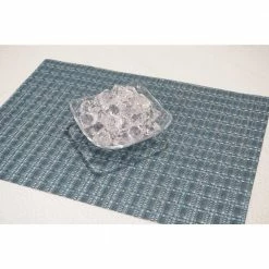 Checkers Blue Placemat (Set of 4) by Dainty Home -Table Linens Shop blues dainty home placemats 4ch1319bl 1f 1000