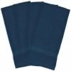 Blue Terry Solid Waffle Dish Towels (Set of 4) by DII -Table Linens Shop blues dii kitchen towels camz33560 64 1000