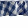 Farmhouse Living 70 in. x 70 in. Round Blue/White Buffalo Check Tablecloth by Elrene -Table Linens Shop blues elrene tablecloths 95076buw 64 1000