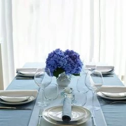 Silkmax 16 in. W x 55 in. L Dyed Light 100% Pure Cotton Premium Quality Table Runner with Washable Panama Weave Pattern by Fab Glass and Mirror 19 Silkmax 16 in. W x 55 in. L Dyed Light 100% Pure Cotton Premium Quality Table Runner with Washable Panama Weave Pattern by Fab Glass and Mirror -Table Linens Shop blues fab glass and mirror table runners tr dysl 1f 1000