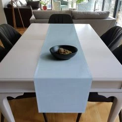 Silkmax 16 in. W x 55 in. L Dyed Light 100% Pure Cotton Premium Quality Table Runner with Washable Panama Weave Pattern by Fab Glass and Mirror 15 Silkmax 16 in. W x 55 in. L Dyed Light 100% Pure Cotton Premium Quality Table Runner with Washable Panama Weave Pattern by Fab Glass and Mirror -Table Linens Shop blues fab glass and mirror table runners tr dysl 40 1000