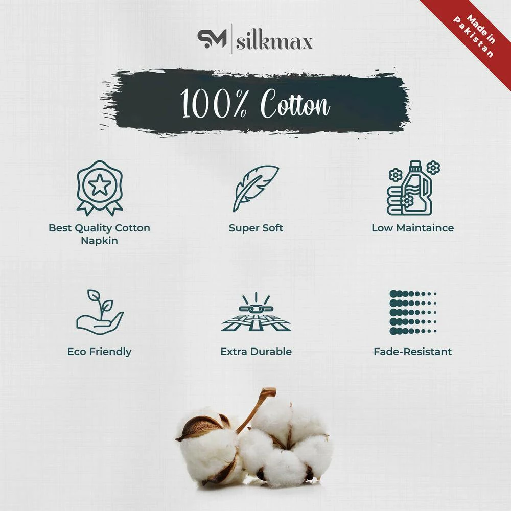 Silkmax 16 in. W x 55 in. L Dyed Light 100% Pure Cotton Premium Quality Table Runner with Washable Panama Weave Pattern by Fab Glass and Mirror 12 Silkmax 16 in. W x 55 in. L Dyed Light 100% Pure Cotton Premium Quality Table Runner with Washable Panama Weave Pattern by Fab Glass and Mirror - Image 10