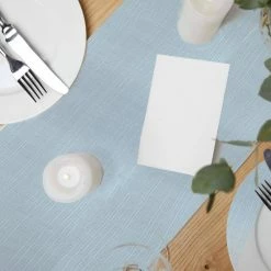 Silkmax 16 in. W x 55 in. L Dyed Light 100% Pure Cotton Premium Quality Table Runner with Washable Panama Weave Pattern by Fab Glass and Mirror 16 Silkmax 16 in. W x 55 in. L Dyed Light 100% Pure Cotton Premium Quality Table Runner with Washable Panama Weave Pattern by Fab Glass and Mirror -Table Linens Shop blues fab glass and mirror table runners tr dysl a0 1000