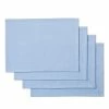 Margarita 13 in. W x 18 in. H Lapis Blue Cotton Reversible Placemat (Set of 4) by Fiesta