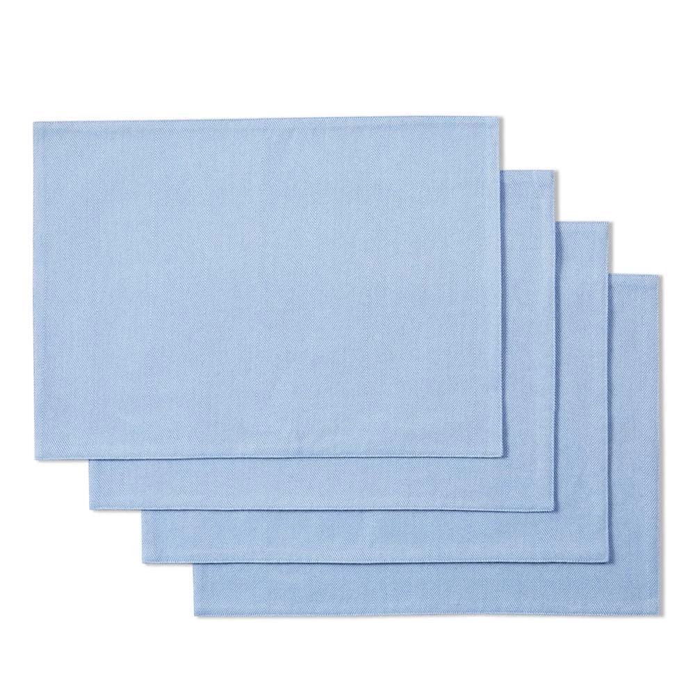 Margarita 13 in. W x 18 in. H Lapis Blue Cotton Reversible Placemat (Set of 4) by Fiesta 3 Margarita 13 in. W x 18 in. H Lapis Blue Cotton Reversible Placemat (Set of 4) by Fiesta