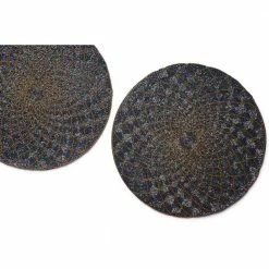 15 in. Sahara Beaded Placemats (Set of 2) by GAURI KOHLI -Table Linens Shop blues gauri kohli placemats gk71001 1f 1000