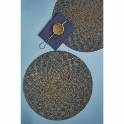 15 in. Sahara Beaded Placemats (Set of 2) by GAURI KOHLI