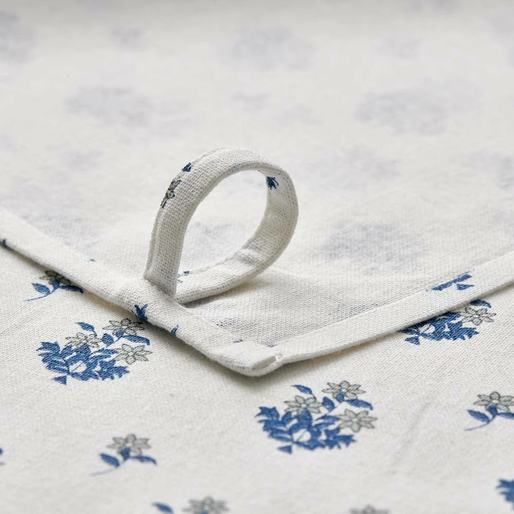 Victorian Floral Blue Cotton Kitchen Towel by The Company Store 4 Victorian Floral Blue Cotton Kitchen Towel by The Company Store - Image 2