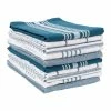 Soho Kitchen Dish TowelSet of 10, 18 x 28 Inch Tea Towels, Soft and Absorbent MixedSet of Flat Towels, Teal by KAF HOME -Table Linens Shop blues kitchen towels kt soho tl s10 ec 64 1000