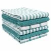 Set of 6 Mixed Flat and Terry Kitchen Towels, 18 x 28 Inches, Absorbent and Perfect Kitchen Starter Pack, Teal by KAF HOME -Table Linens Shop blues kitchen towels tib mix kt tl s6 64 1000